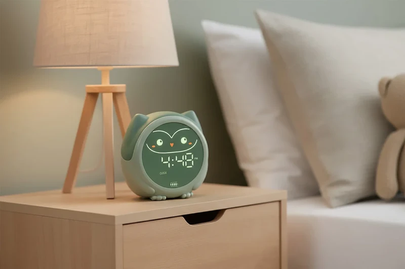 zegar dziecięcy Owlie wieczorne zasypianie