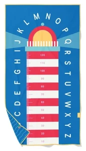 Dwustronny ręcznik plażowy 180 x 100 cm PlayTowels L Lighthouse Blue QUUT 175513