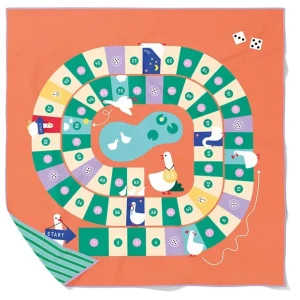 Dwustronny ręcznik plażowy 180 x 180 cm PlayTowels XL Game of the goose QUUT 175551