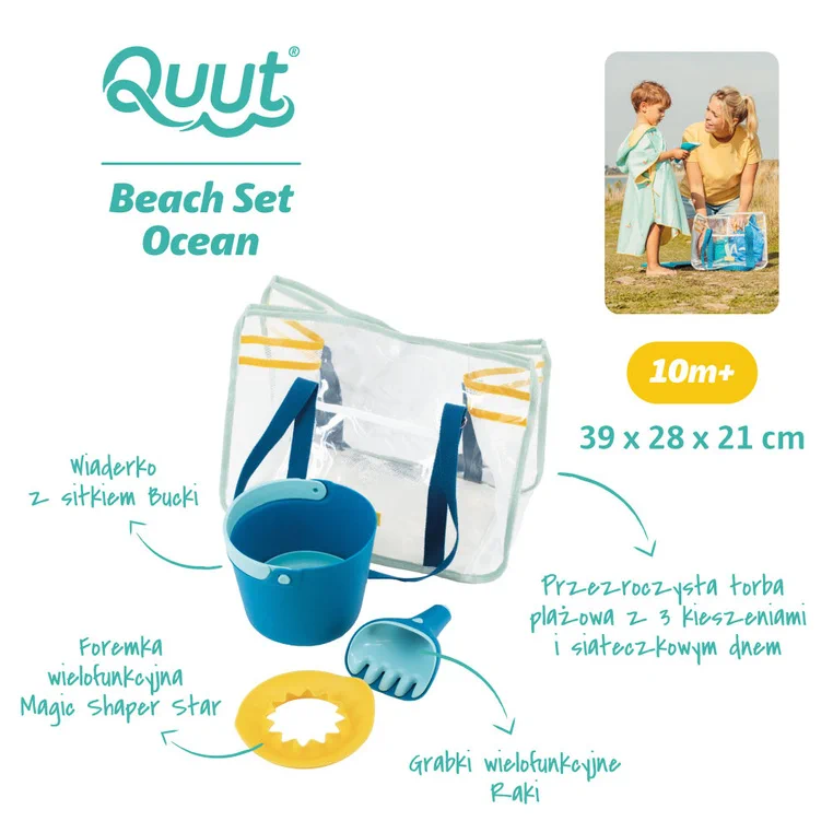 Wiaderko grabki foremka QUUT Ocean dla dziecka