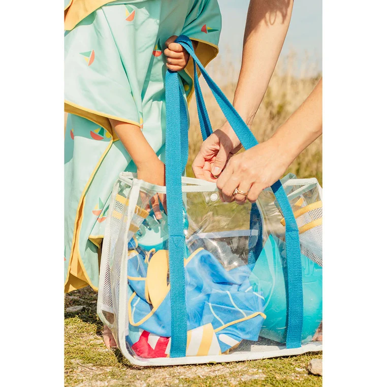 Dziecko z torbą plażową QUUT Ocean
