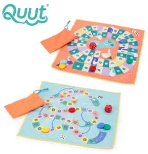 Podróżny zestaw gier 2w1 Węże i Drabiny oraz Gra w Gęsi wodoodporny Travel Game 3 lata+ QUUT 175858