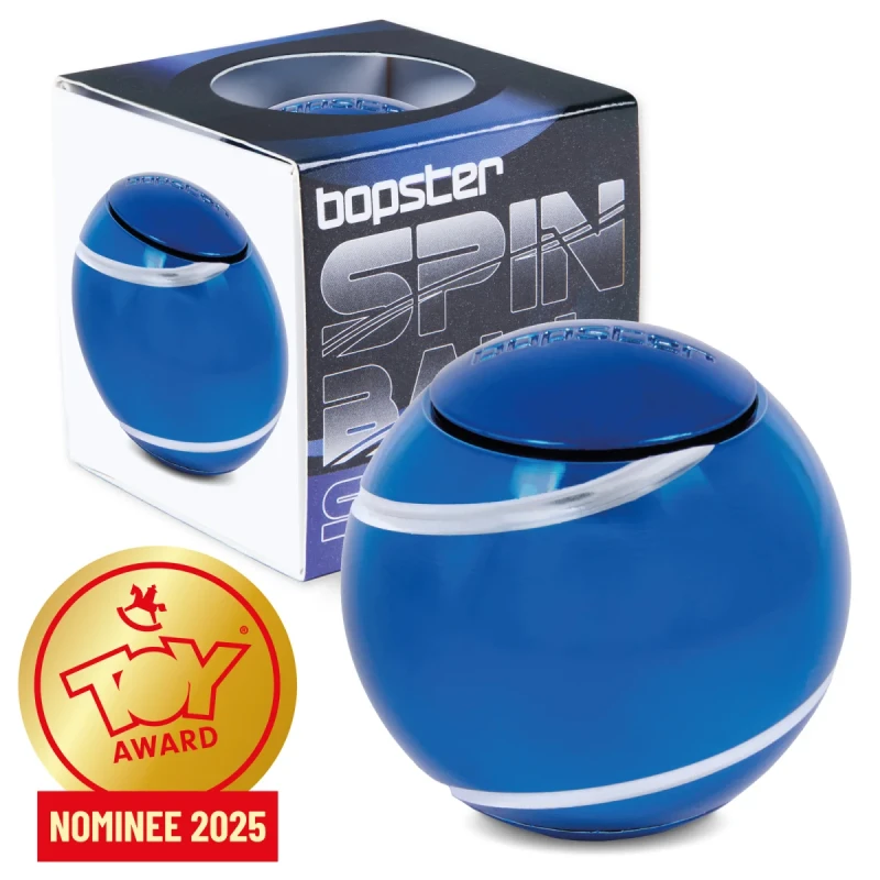 bopster Spin Ball Spinner niebieska kulka antystresowa w opakowaniu