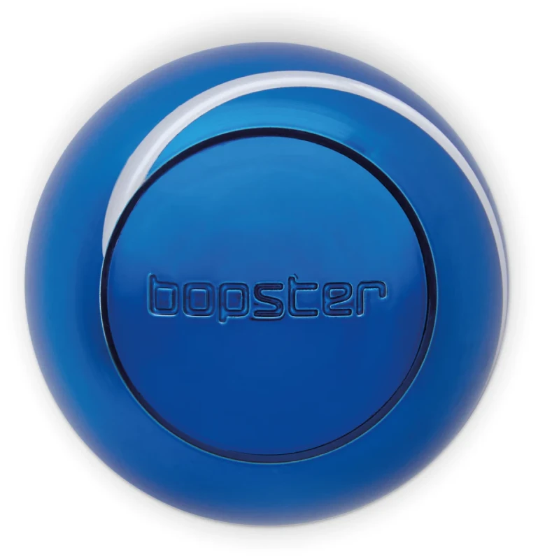 spód niebieskiej kulki antystresowej bopster Spin Ball Spinner