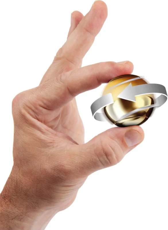 złoty spinner fidget bopster Spin Ball Spinner w dłoni