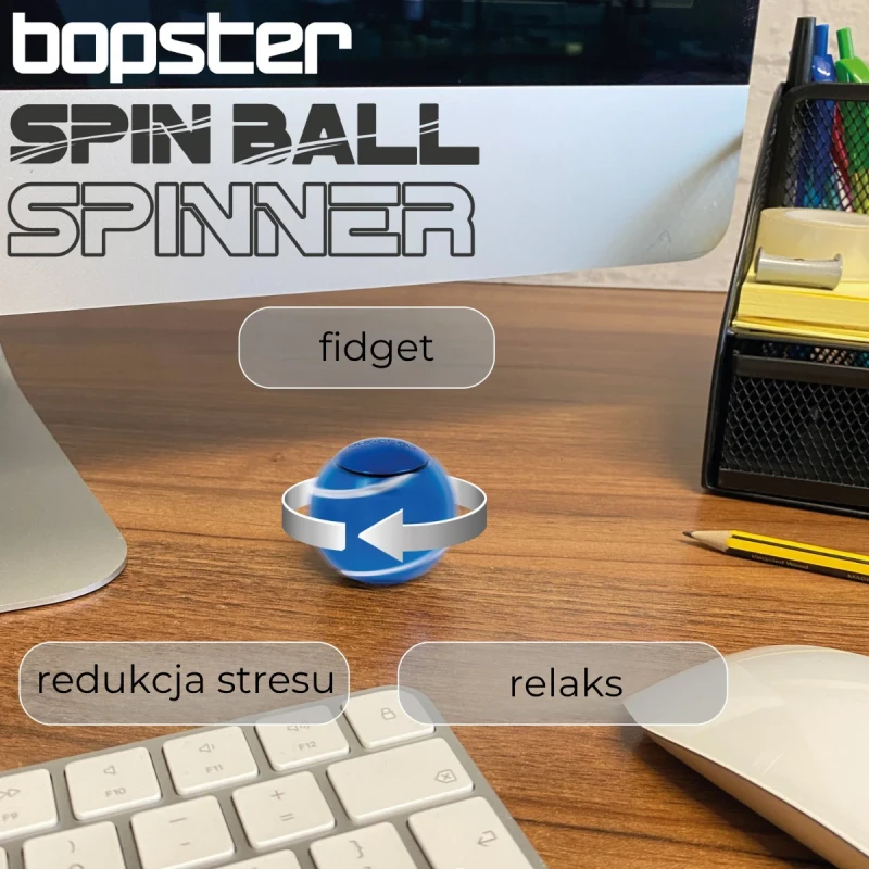 bopster Spin Ball Spinner złoty elegancki spinner fidget