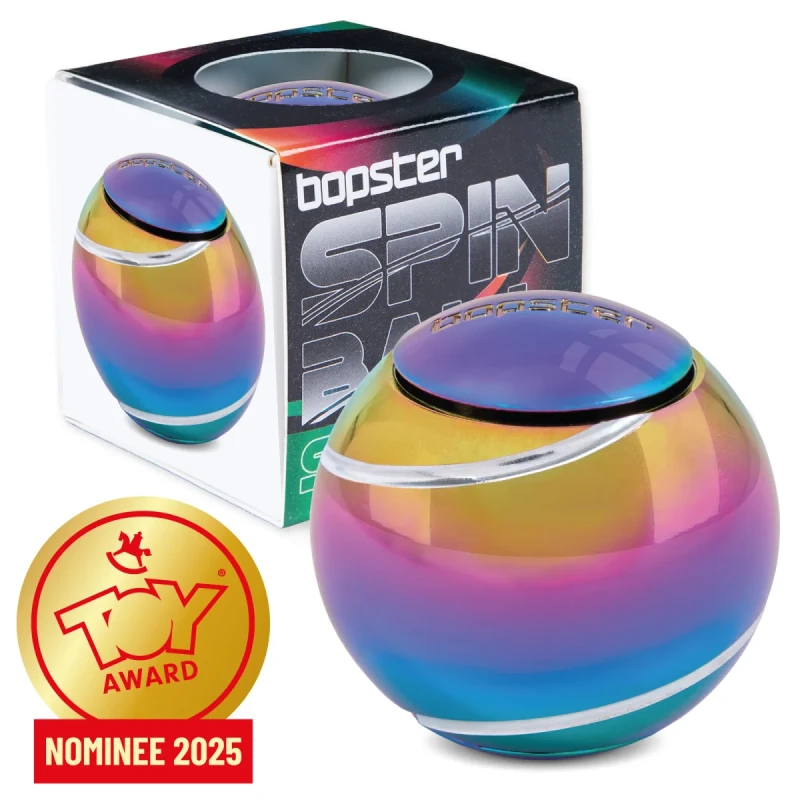 bopster Spin Ball Spinner wielokolorowa metaliczna kulka antystresowa w pudełku