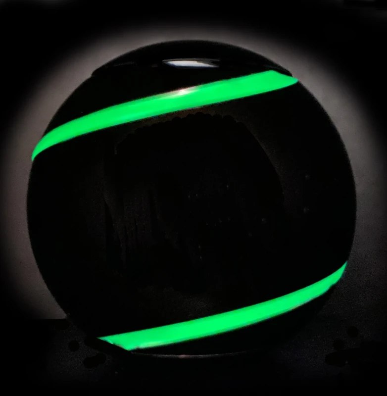 bopster Spin Ball Spinner świecące zielone paski w ciemności