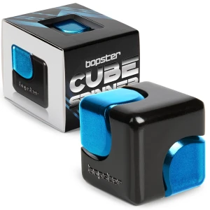 bopster Fidget Cube Spinner – Kostka Antystresowa Spinner 360° Czarny/Niebieski 8+