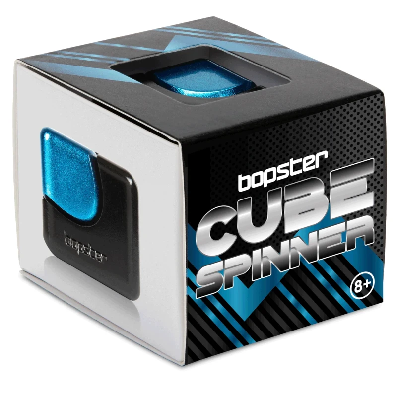 opakowanie bopster Fidget Cube Spinner czarny niebieski kostka spinner