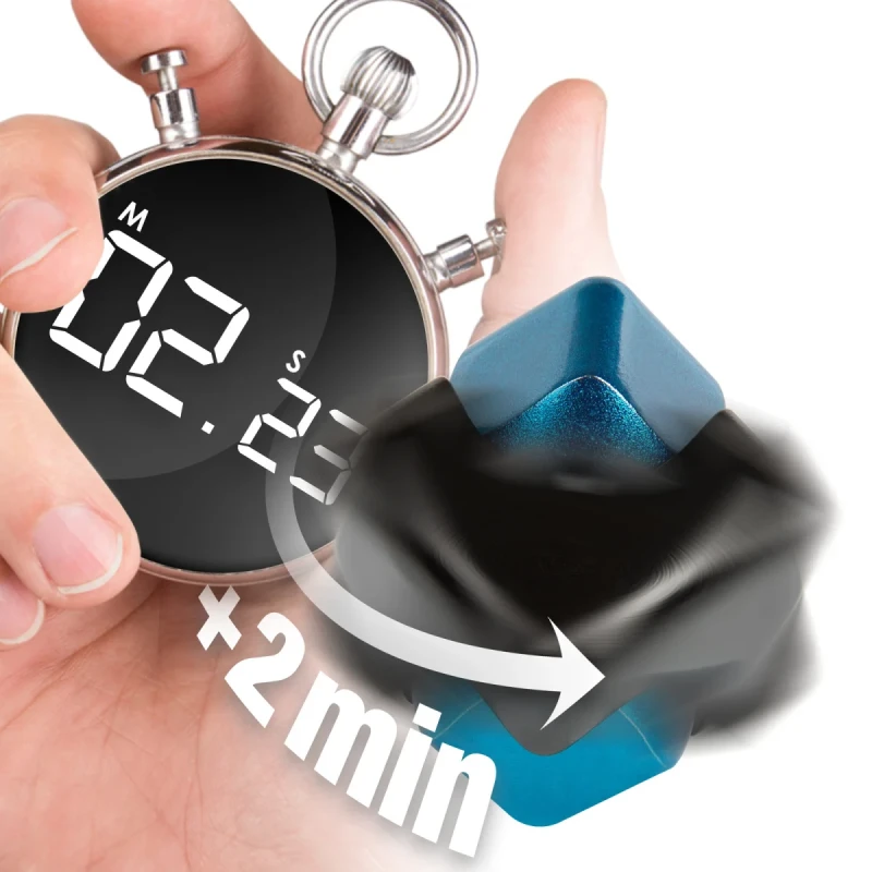 bopster Fidget Cube Spinner – Czarny/Niebieski Kostka Antystresowa 360° 8+ | PolkaBubu.pl