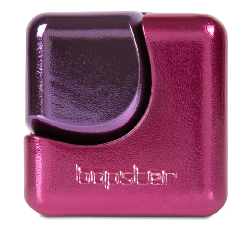 bopster Fidget Cube Spinner różowy fioletowy przód logo