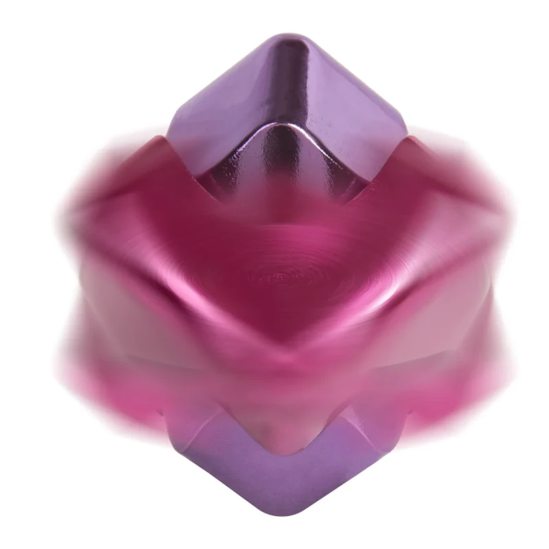 kostka spinner bopster Fidget Cube Spinner w ruchu różowy fioletowy
