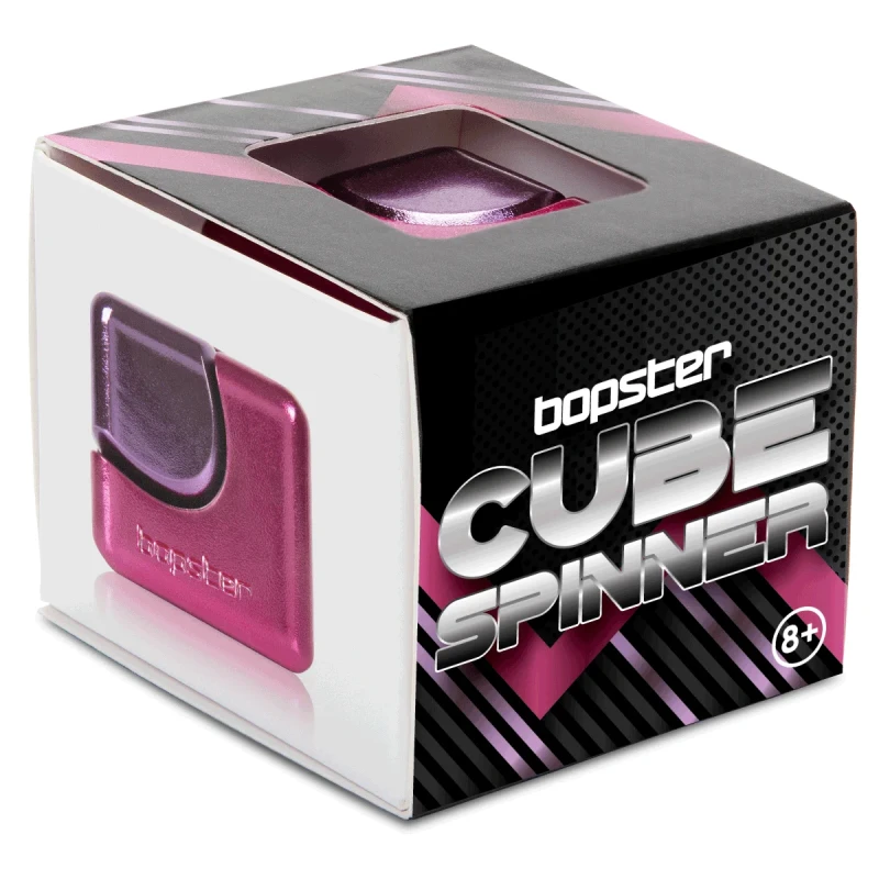 opakowanie bopster Fidget Cube Spinner różowy fioletowy kostka spinner