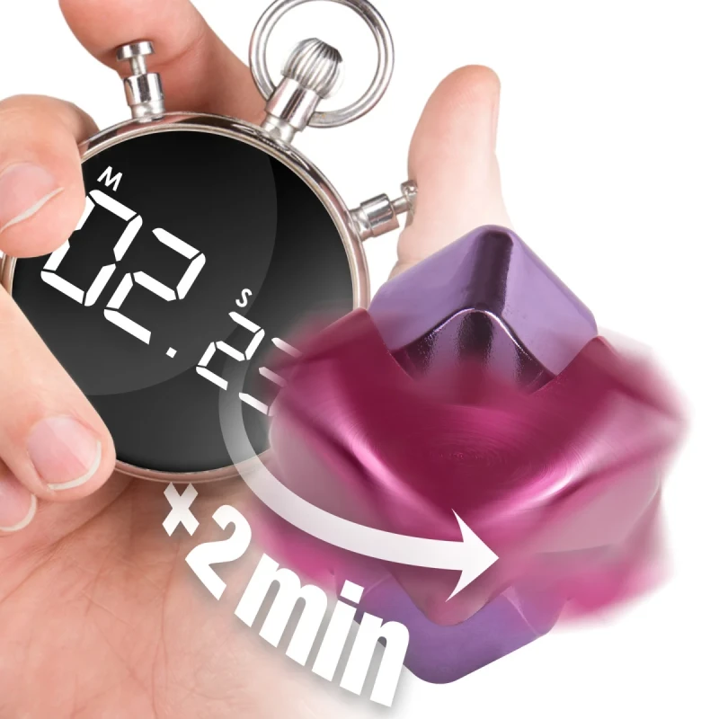 bopster Fidget Cube Spinner – Różowy/Fioletowy Kostka Antystresowa 360° 8+ | PolkaBubu.pl