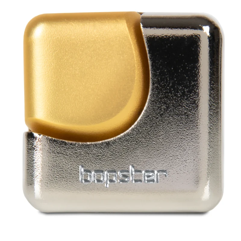 bopster Fidget Cube Spinner srebrny złoty widok frontowy