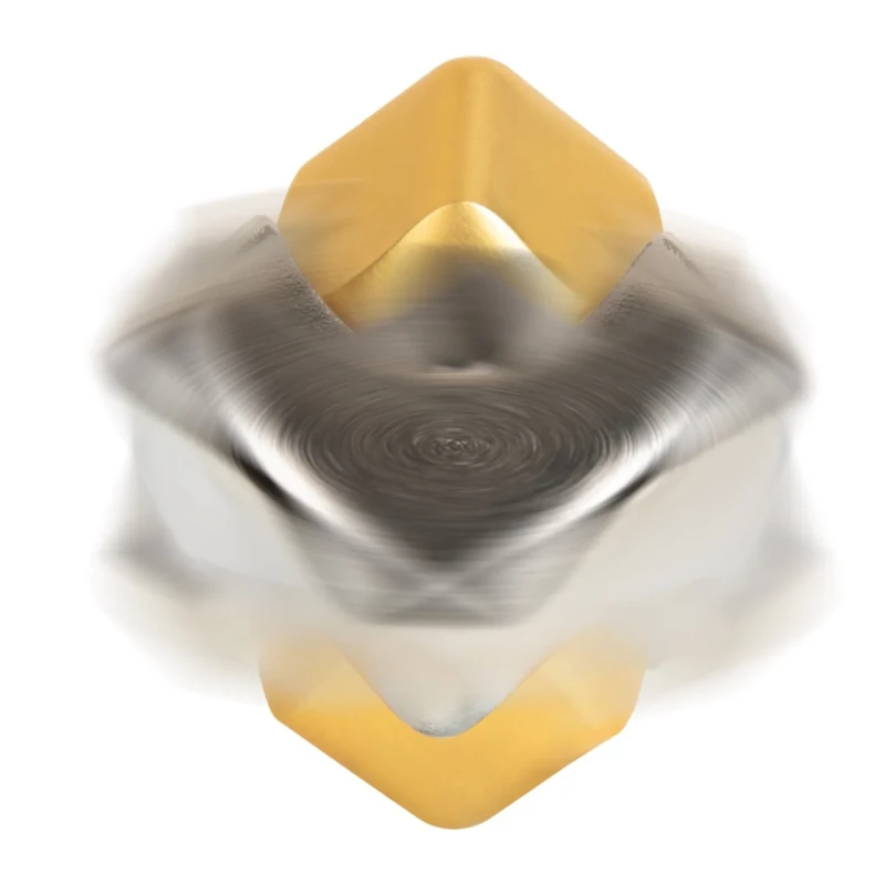 kostka spinner bopster Fidget Cube Spinner w ruchu srebrny złoty