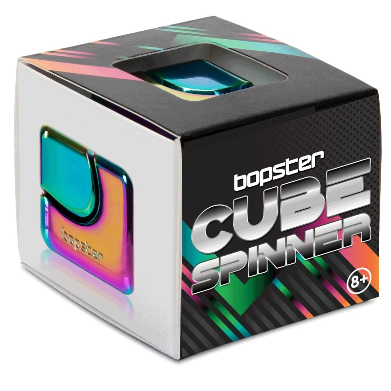 opakowanie bopster Fidget Cube Spinner wielokolorowy metaliczny kostka spinner