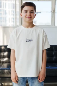 Śmietankowy T-Shirt Chłopięcy IT'S GONNA BE OK All For Kids