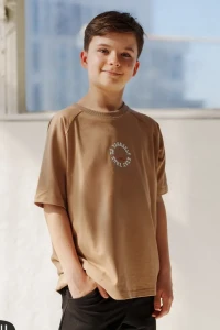 Beżowy T-Shirt Chłopięcy Stay True To Yourself All For Kids