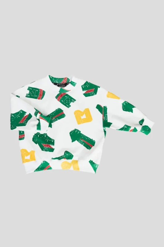 Bluza dziecięca z nadrukiem krokodyli MINIKID GATOR SWEATSHIRT produkt