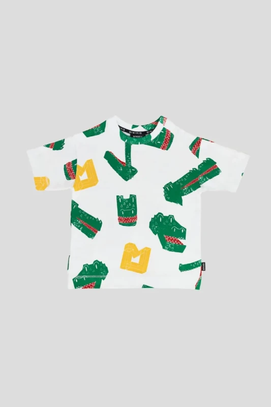 T-shirt dziecięcy z krokodylami MINIKID GATOR T-SHIRT