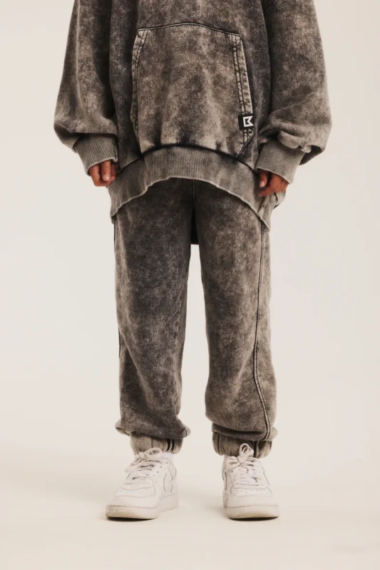 ACID GREY WIDE PANTS MINIKID – szare spodnie dresowe dziecięce
