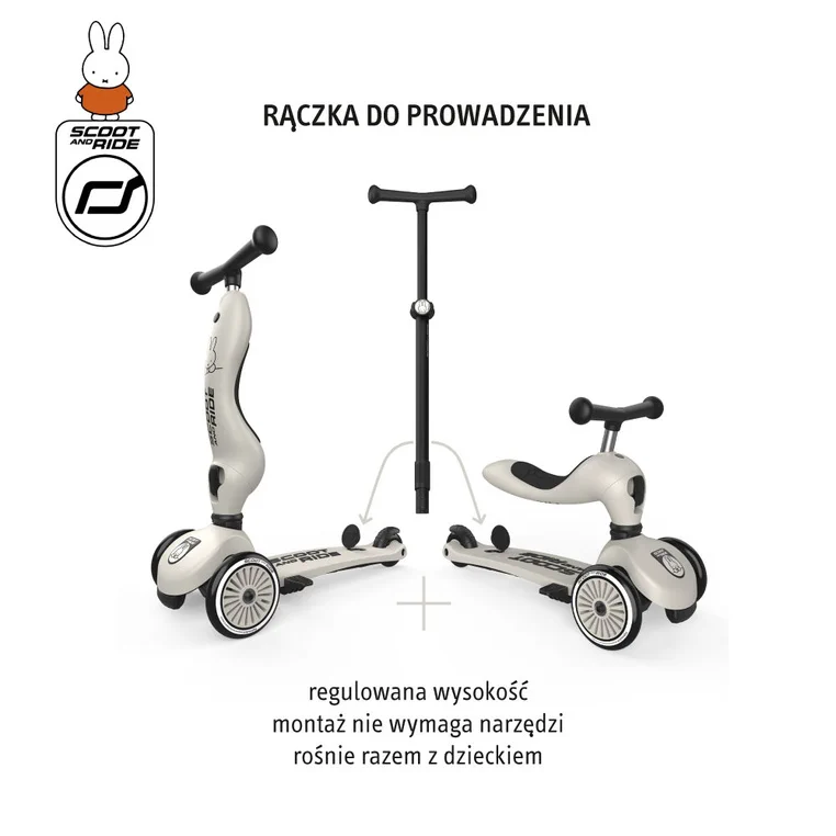 Rączka do prowadzenia Scootandride Highwaykick 1 Push and Go