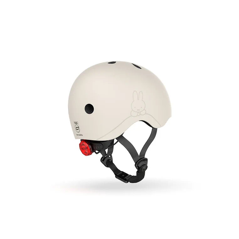 Tył kasku Scootandride Miffy Ash lampka LED
