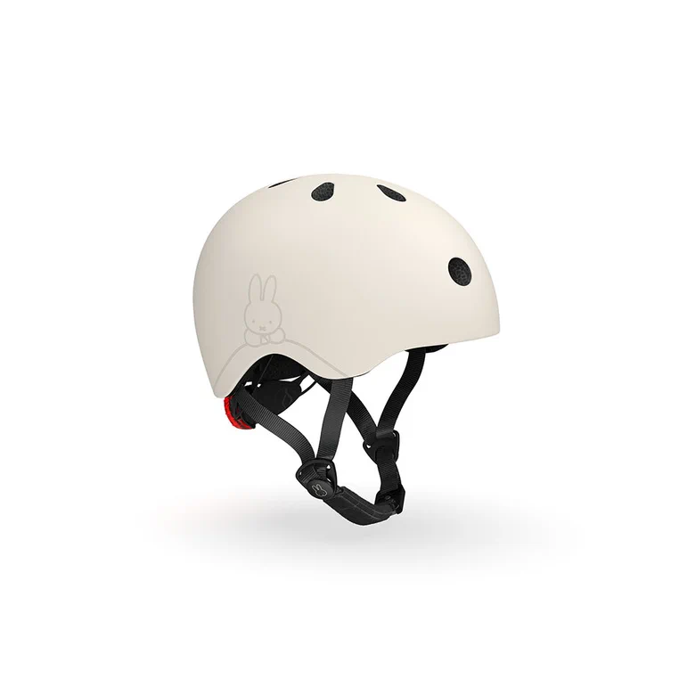 Kask dziecięcy Scootandride Miffy Ash widok przód