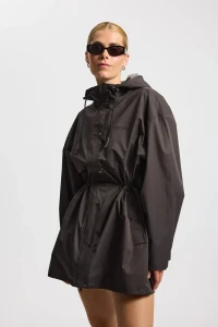 Damska kurtka przeciwdeszczowa Rainshell Jacket Almost Black Rethinkit Studios 20623-803