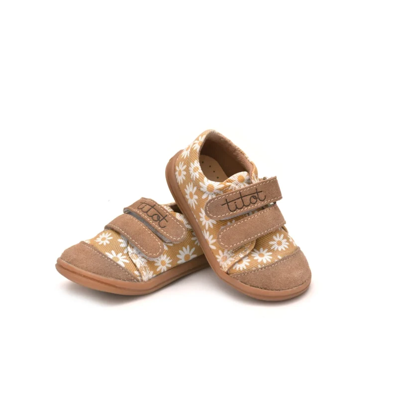 para butów TITOT Beige Daisy stokrotki