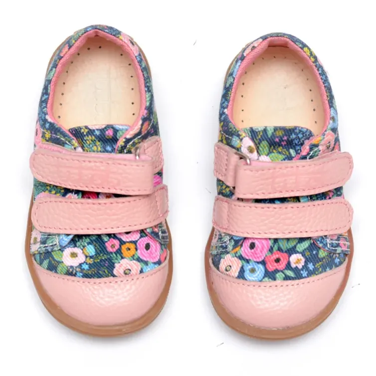 Kapcie Trampki TITOT Navy Roses | Granatowe Buty w Róże