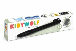 KIDYPEN 3 rysiki do tabletu KIDYDRAW-MINI czarne – zapasowe stylusy dla dzieci 5 lat+ KIDYWOLF