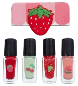 Zestaw lakierów do paznokci dla dzieci Souza! Owoce – bezpieczny manicure dla dziewczynki 107612