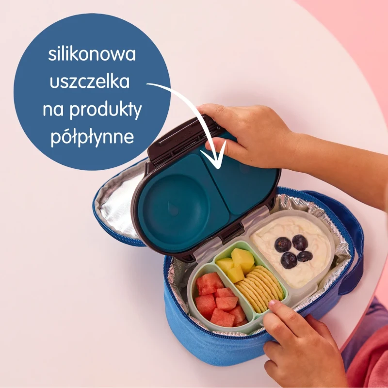 silikonowa uszczelka w lunchboxie b.box szczelny pojemnik dla dzieci