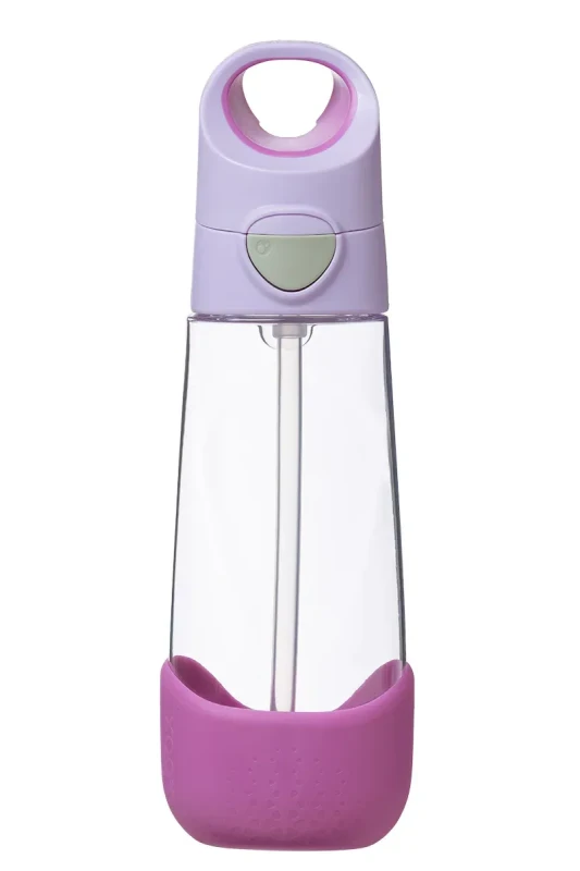 b.box bidon Sugar Plum 600 ml tritanowa butelka ze słomką dla dziecka
