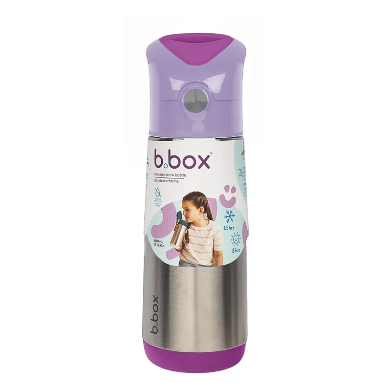 dziecko pijące z bidonu termicznego b.box