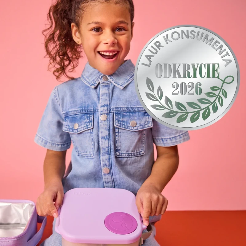 mini lunchbox b.box z uchwytem dla dziecka fioletowy