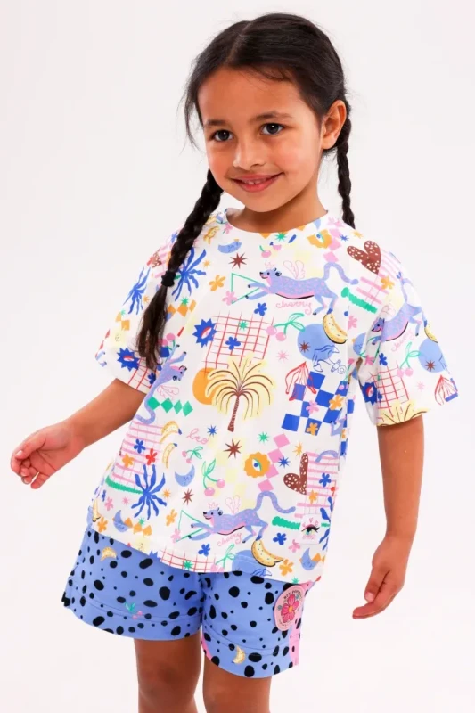 t-shirt dziecięcy bawełniany premium z nadrukiem kolorowym hey popinjay