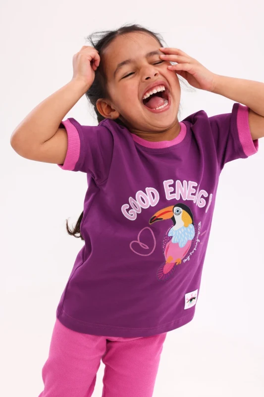 t-shirt dziecięcy bawełniany energy hey popinjay