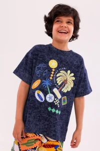 T-Shirt Hedwi NAVY MAR Hey Popinjay!