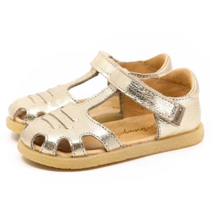 Sandały zabudowane LOLA BAREFOOT oro Mrugała