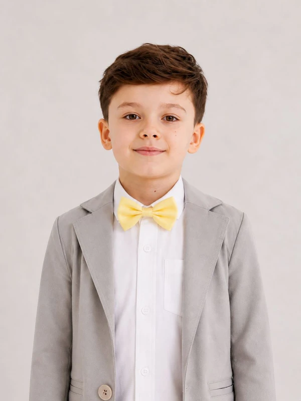 muszka dziecięca bananowa na gumce elegancka do koszuli