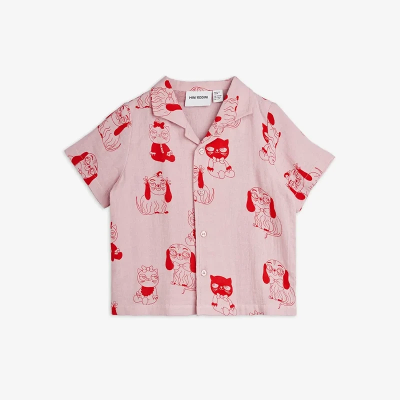 Koszula dziecięca Mini Rodini organic cotton GOTS
