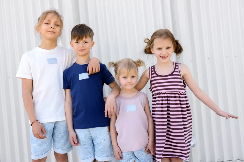 TANK TOP pudrowy róż TUSS – top dziecięcy bez rękawów premium