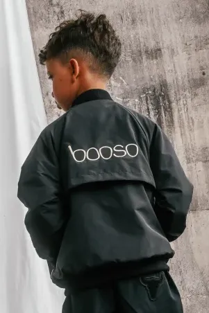 Kurtka dziecięca booso black taslan