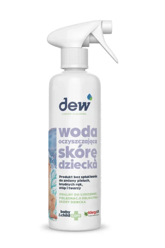 Woda oczyszczająca skórę dziecka DEW Baby & Child 500 ml spray