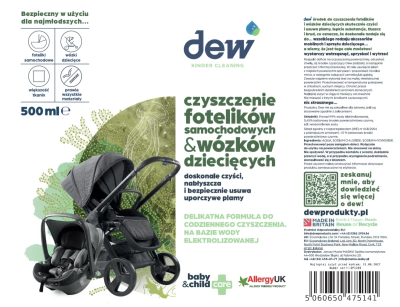 DEW Baby & Child spray do czyszczenia fotelików dziecięcych