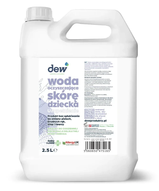DEW woda oczyszczająca skórę dziecka 2,5 l